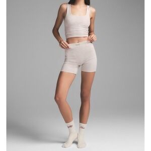 Skims Boyfriend Boxer Heather Oatmeal